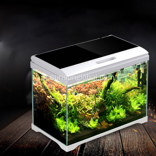 Sunsun Small Glass mesa de vidro mesa aquário de peixe dobrável tanque
